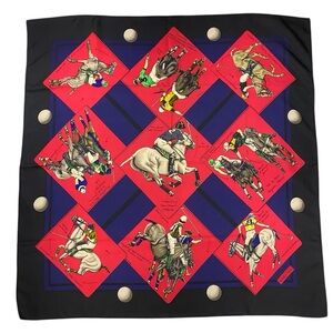 Hermes Cup Palm Beach Polo Silk Scarf 90 Chantal De Crissey Le Monde Du Polo